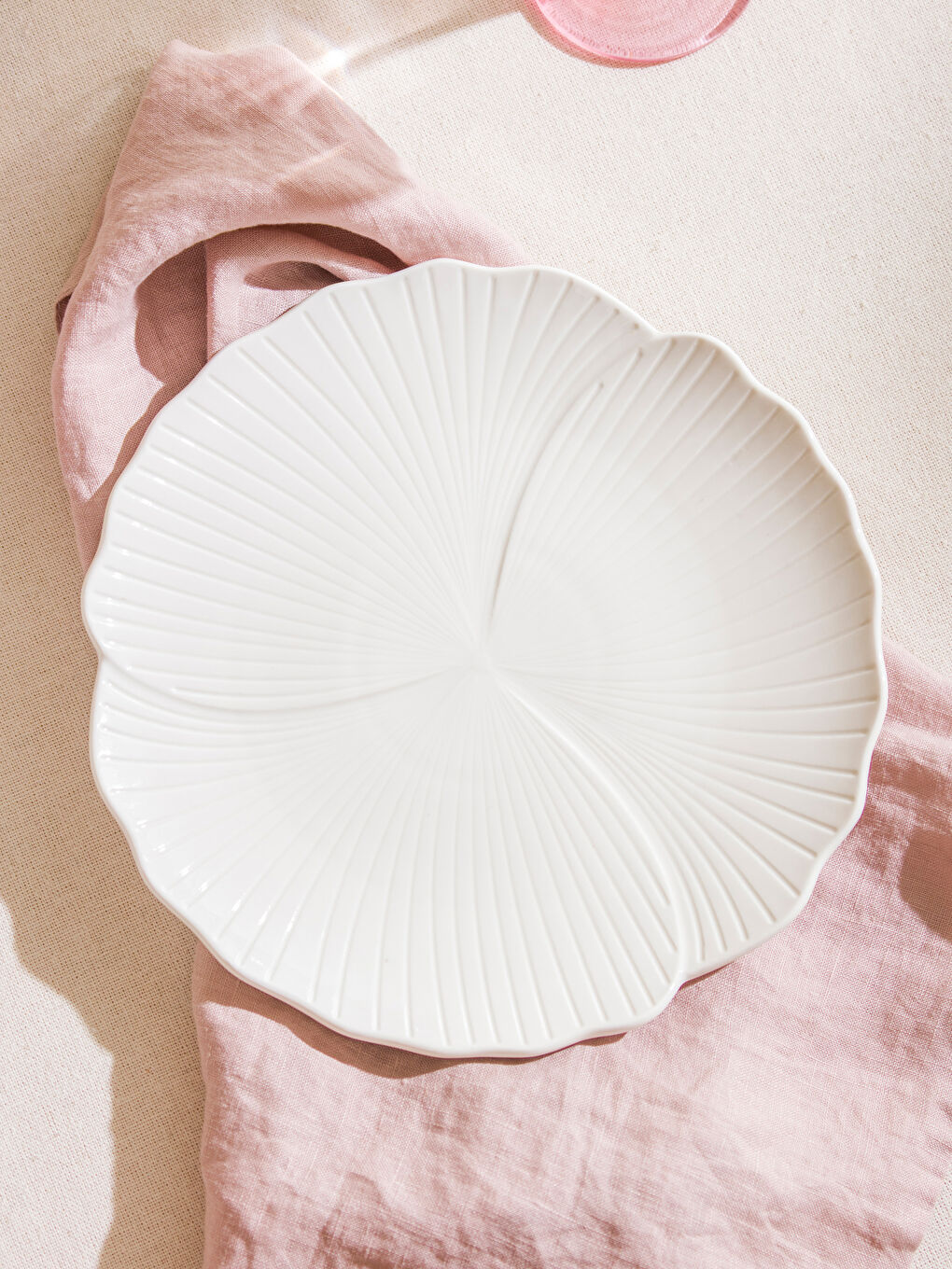 Beyaz Porselen Pasta Tabağı 20 cm-1