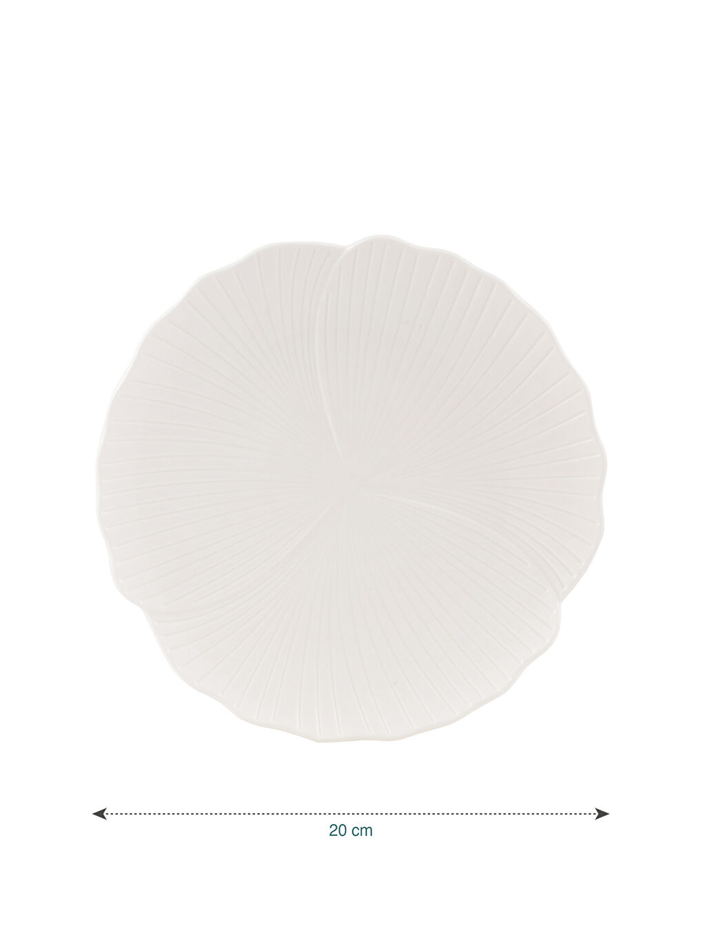 Beyaz Porselen Pasta Tabağı 20 cm-3