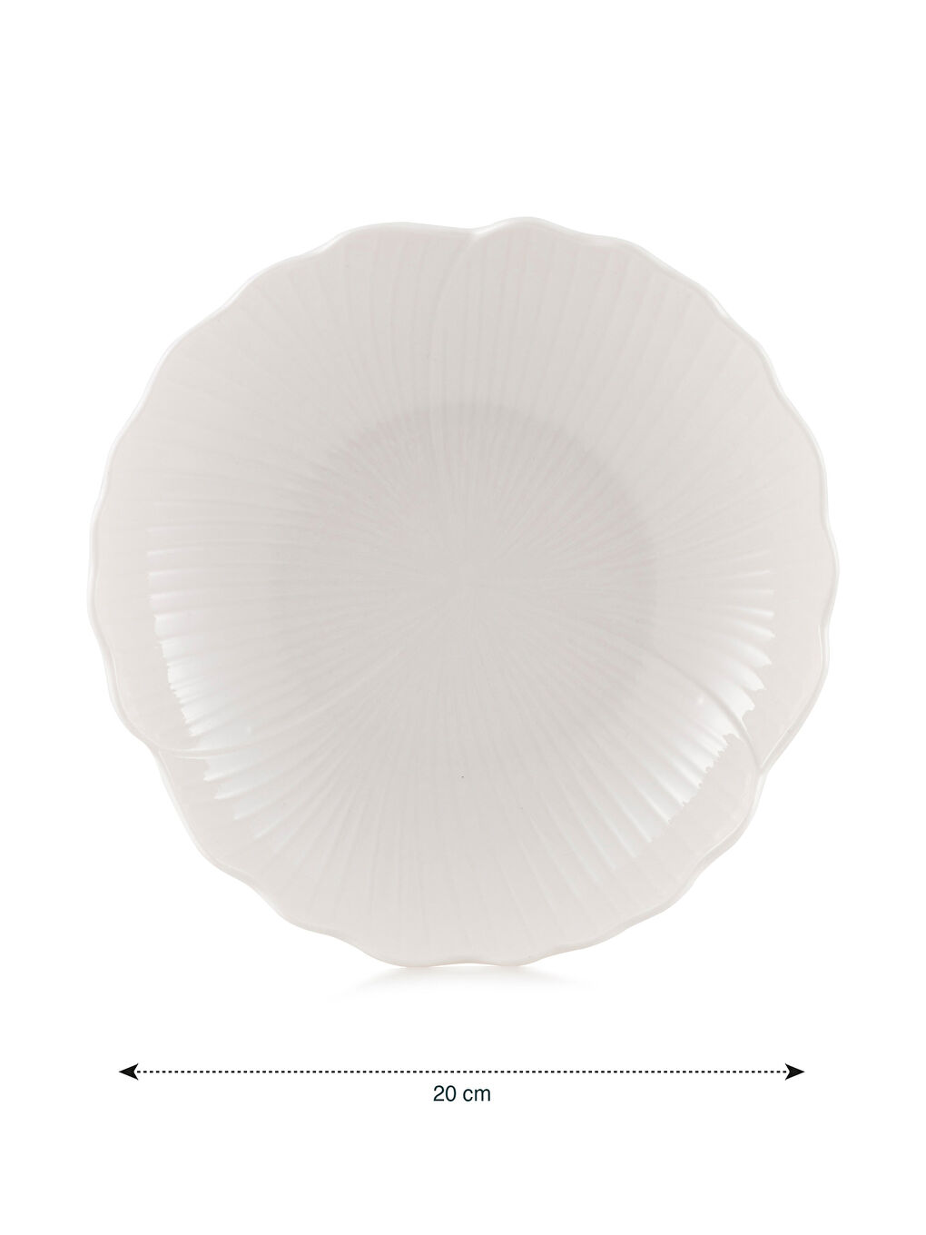 Beyaz Porselen Çukur Tabak 20 cm-3