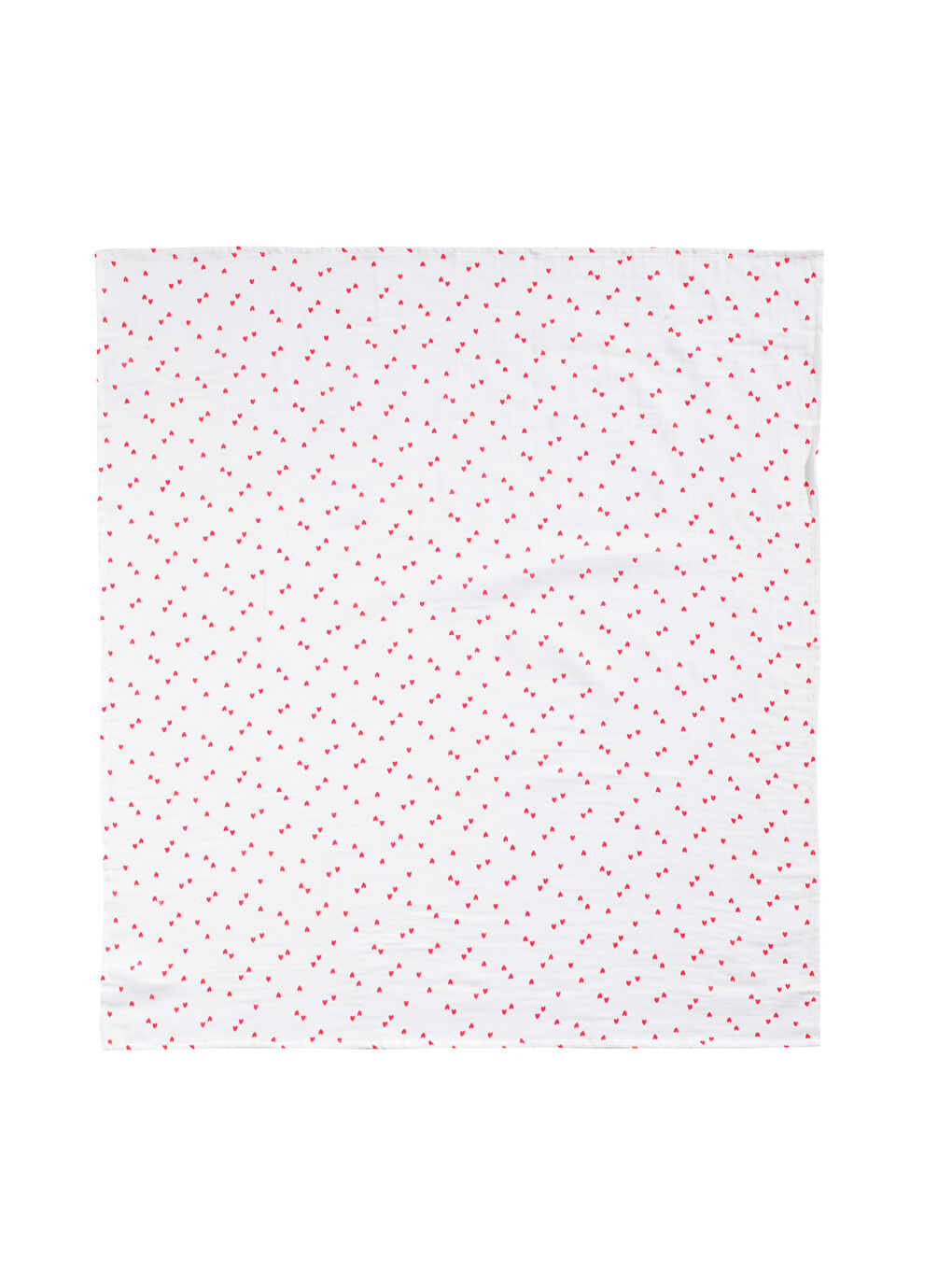 Ekru Kalp Baskılı Kız Bebek Battaniyesi 90x100 cm-5