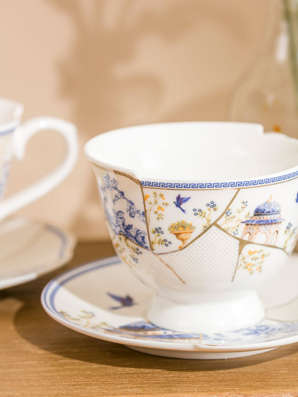 Karışık Baskılı 2 Kişilik Porselen Kahve Fincan Takımı 220 ml
-2