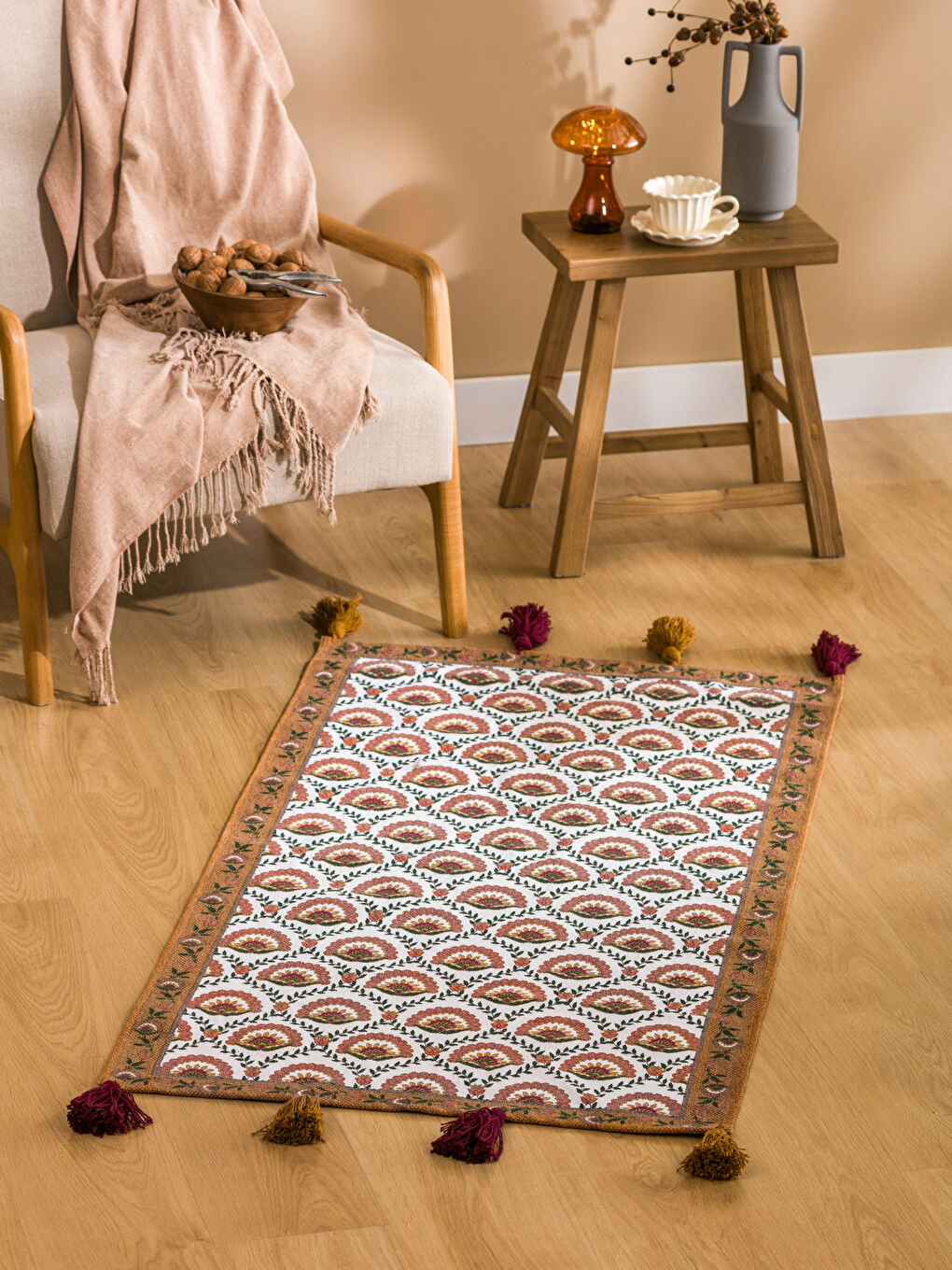 Karışık Etnik Desenli Kilim 70x140 Cm