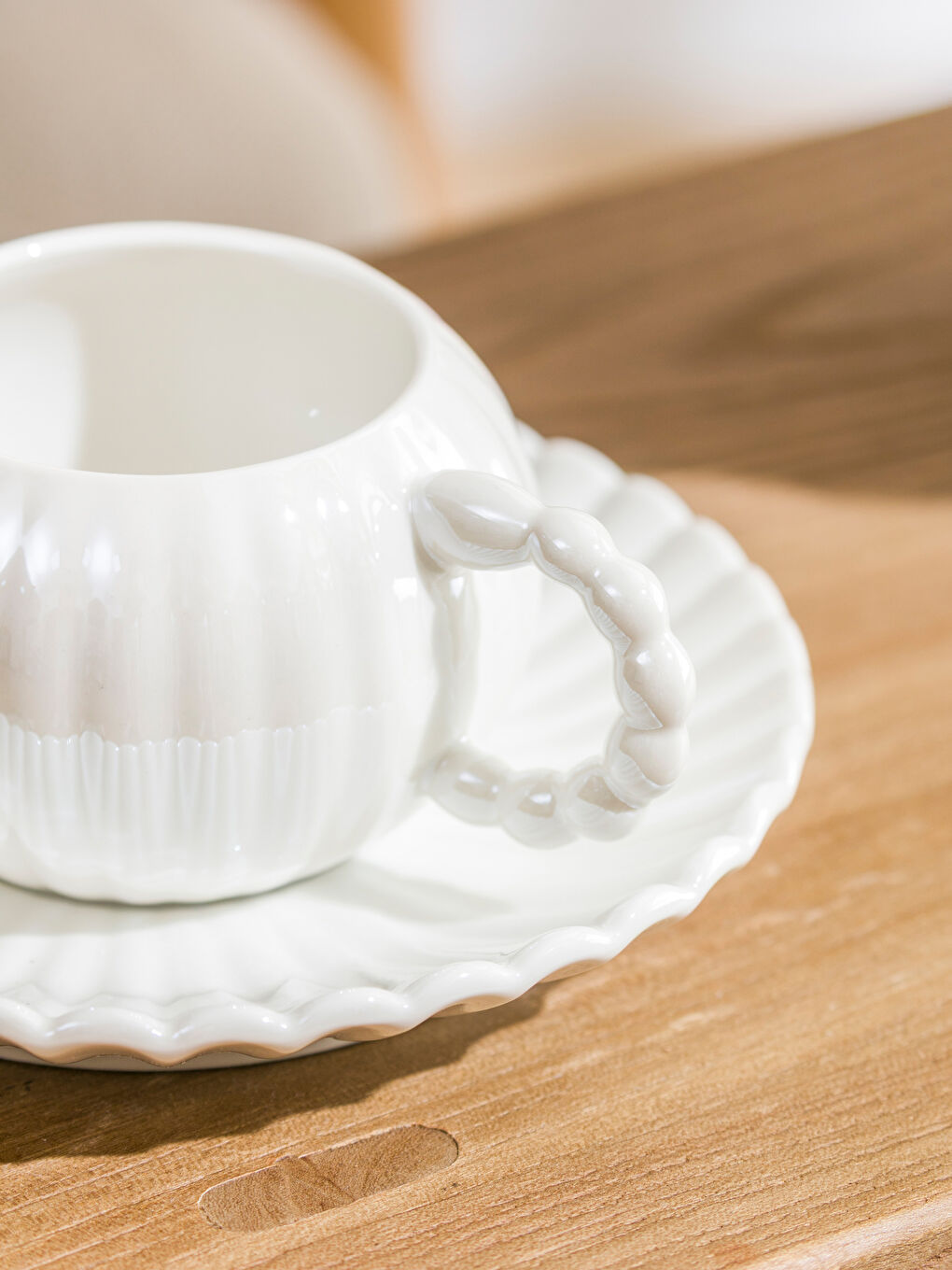 Beyaz Porselen Kahve Fincanı 130 ml-2