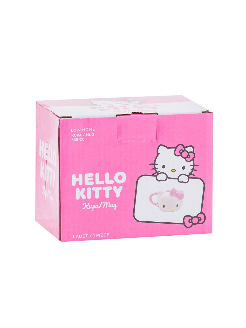 Beyaz Hello Kitty Baskılı Seramik Kupa 365 ml-3