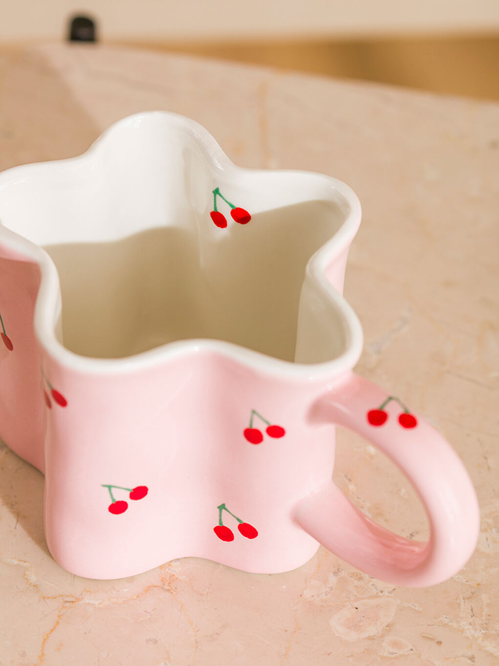 Karışık Kiraz Baskılı Porselen Kupa 300 ml-2