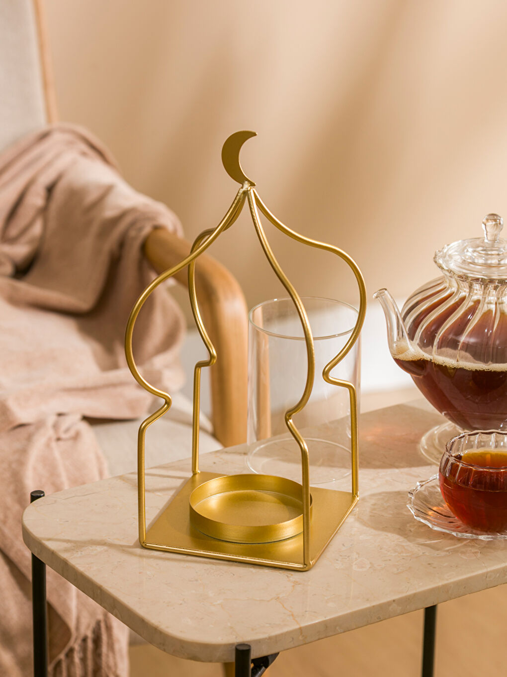 сары Декоративті шам салғыш-2