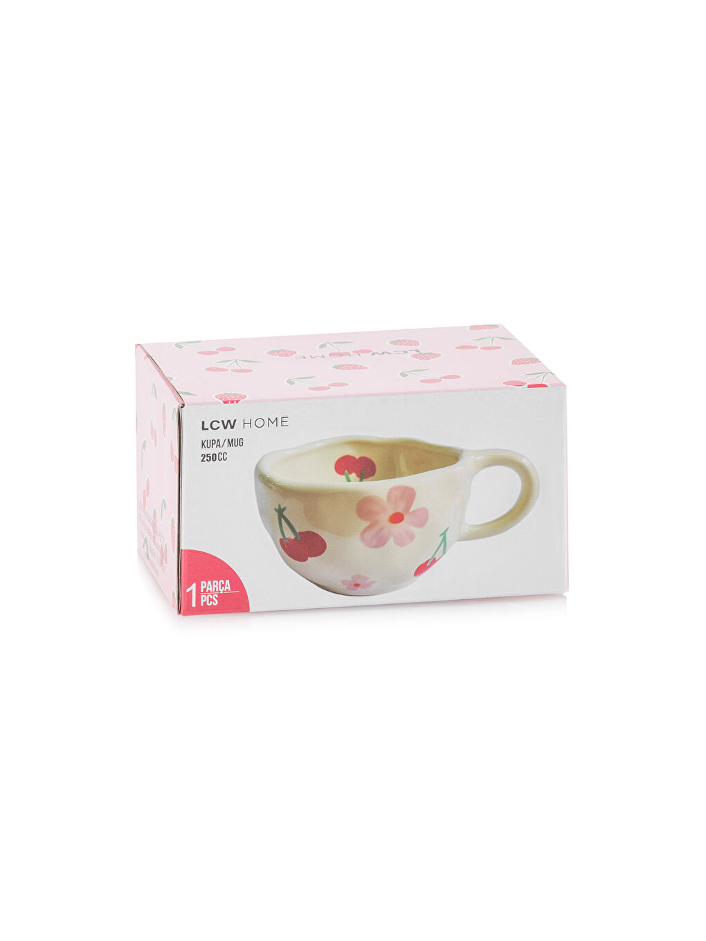 Çiçek Baskılı Seramik Kupa 250 ml-3