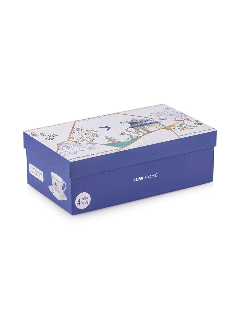 Karışık Baskılı 2 Kişilik Porselen Kahve Fincan Takımı 90 ml-3