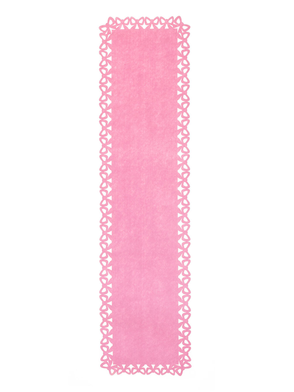 Pembe Fiyonk Figürlü Runner 45x150 cm-3
