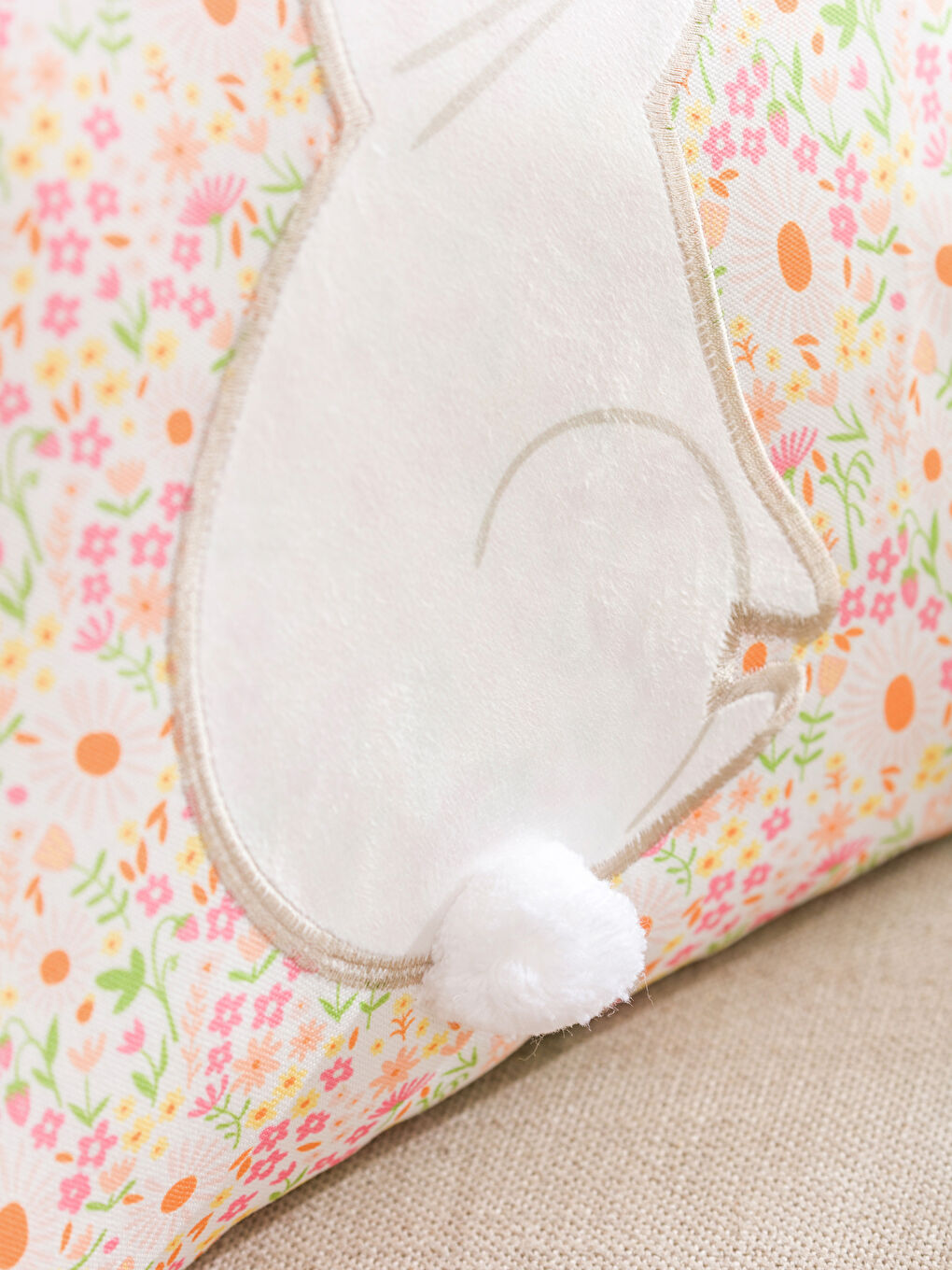 Rabbit Print Pillow Cover 45x45 cm-2