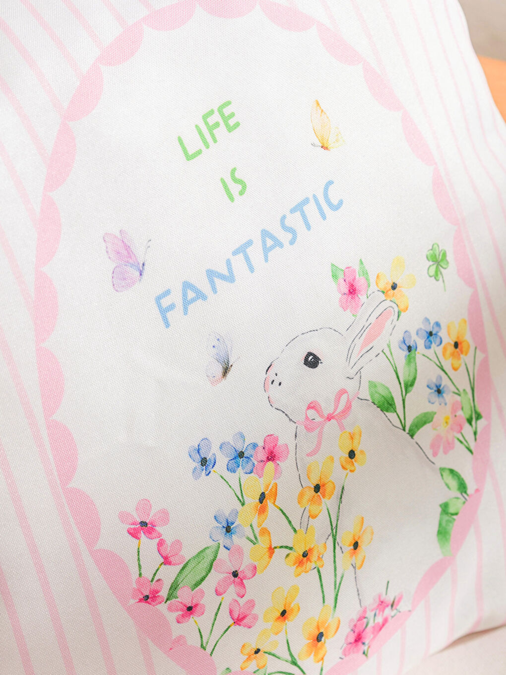 Декоративна подушка з квітковим принтом 45x45 см-1