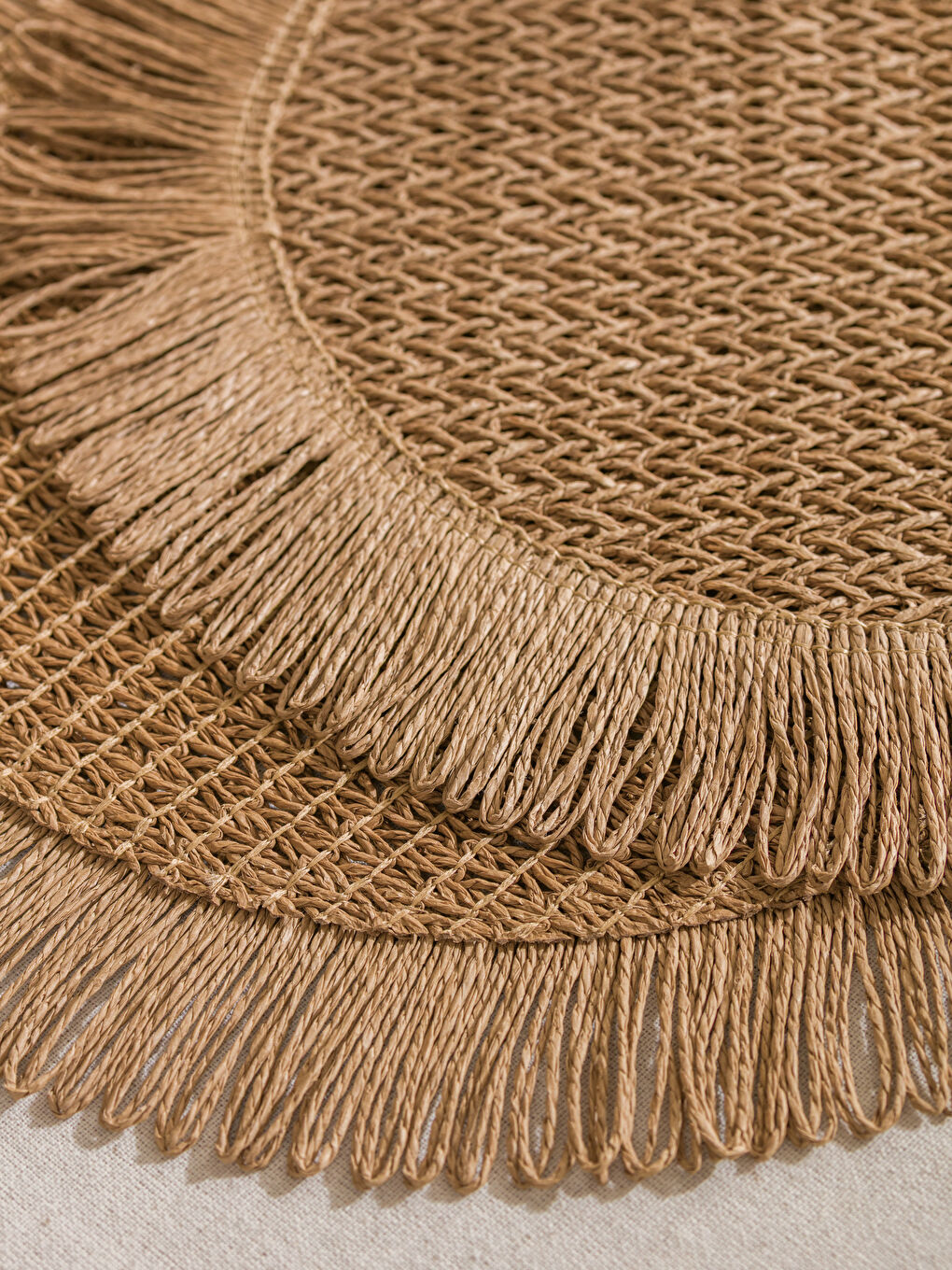 Комплект подтарельников из ротанга, 2 упаковки, 39 см-4