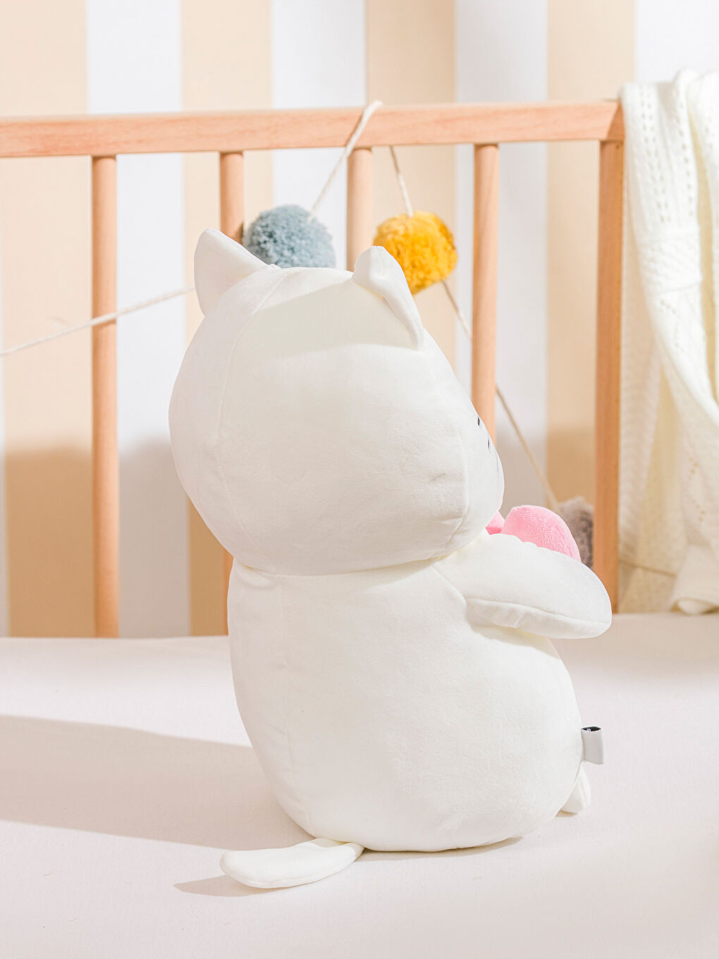 WHITE Baby's Cushion-1