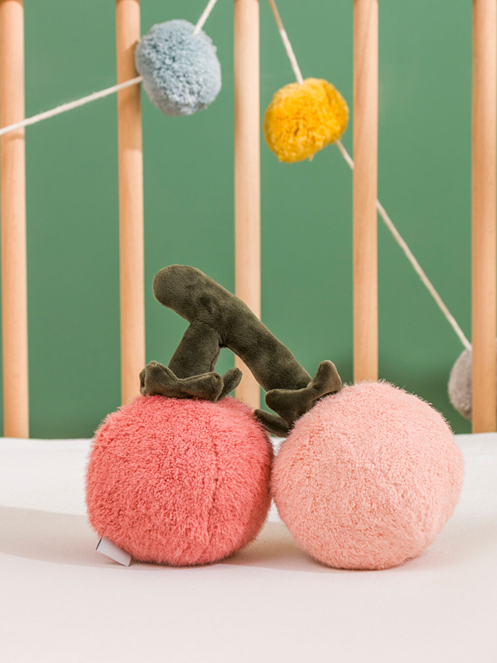 Шие өрнекті үлпілдек сәбиге арналған жастықша, 23 см.-1