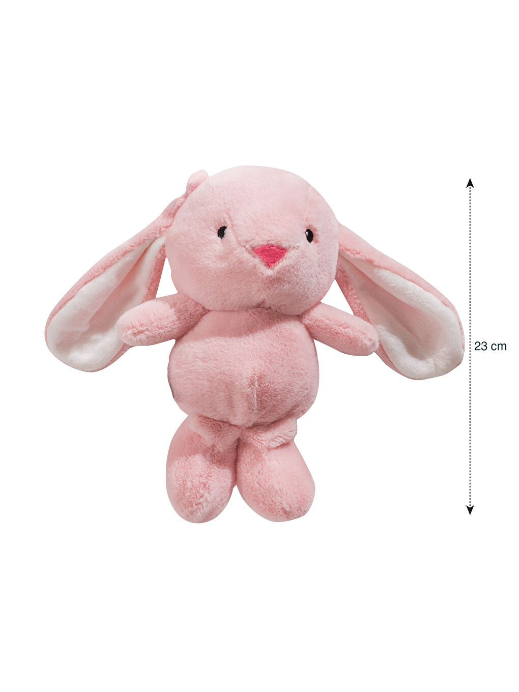 Pembe Tavşan Figürlü Pelüş Bebek Kırlent 23 cm-3
