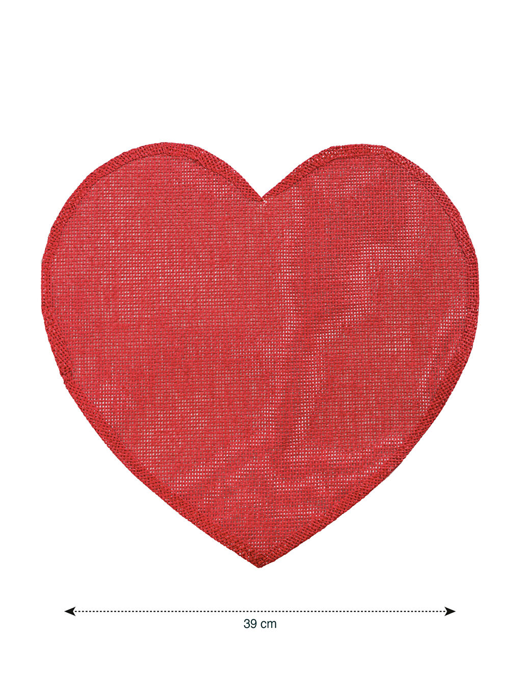 Kırmızı Kalp Figürlü Amerikan Servis 2'li 38 cm-3