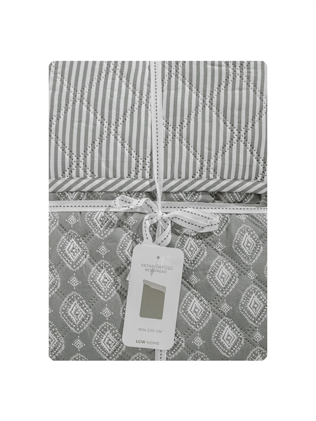 Karışık Baskılı Tek Kişilik Yatak Örtüsü -4