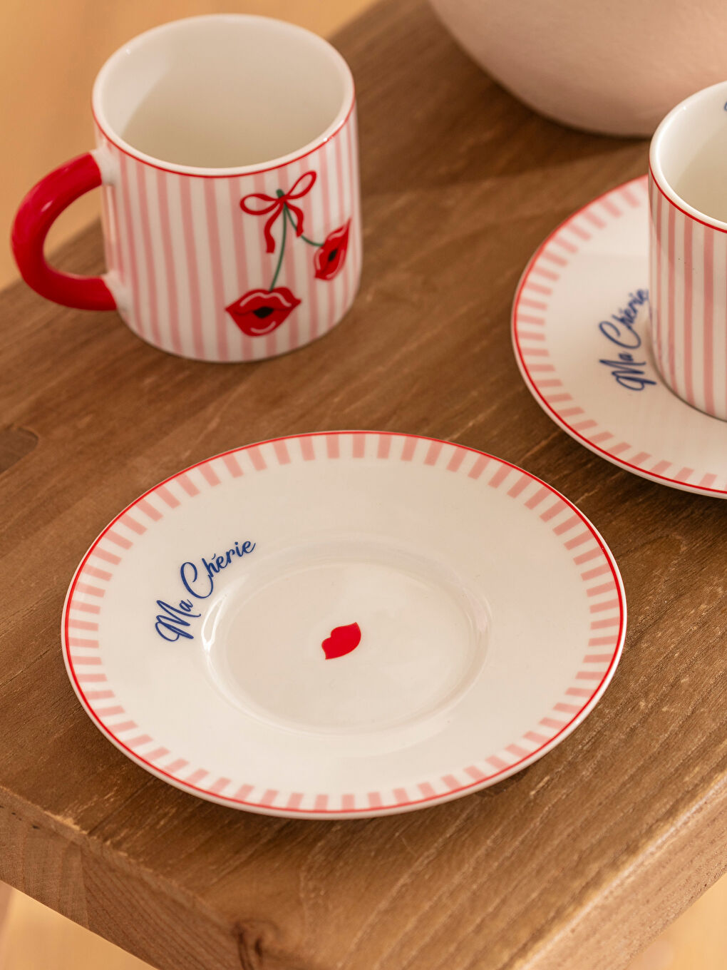 Karışık Baskılı 2 Kişilik Kahve Fincan Takımı 90 ml-1