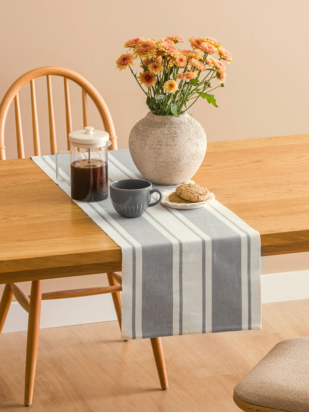 Karışık Çizgili Runner 35x120 cm