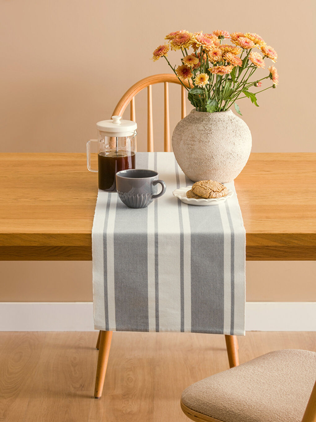 Karışık Çizgili Runner 35x120 cm-1