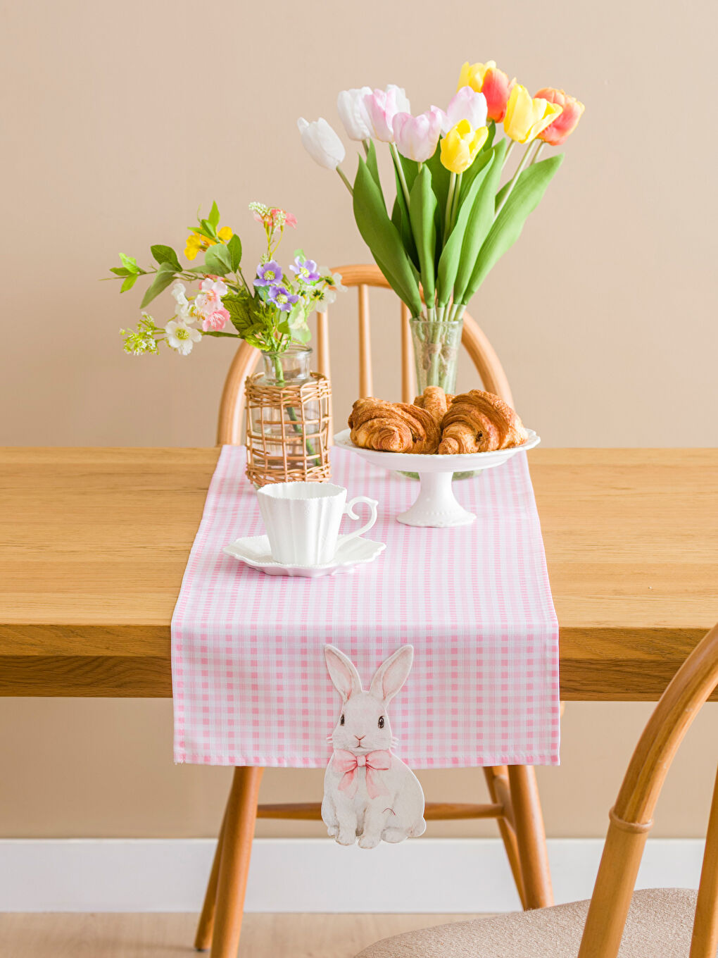 Rabbit Print Runner 35x150 cm-1