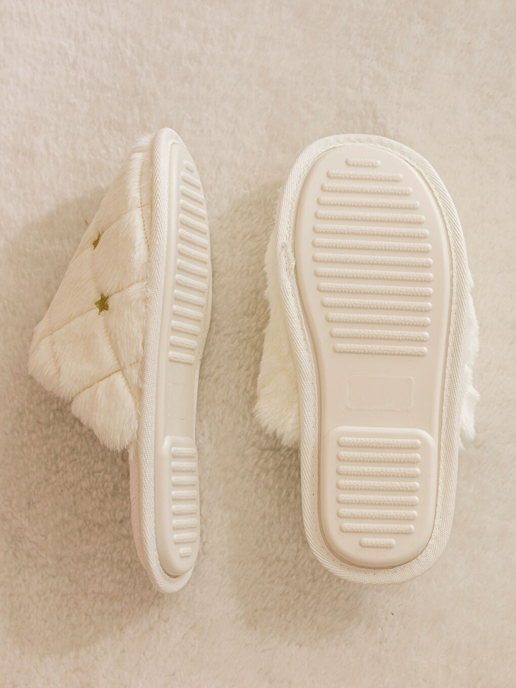 Woman ECRU Home Slippers-3