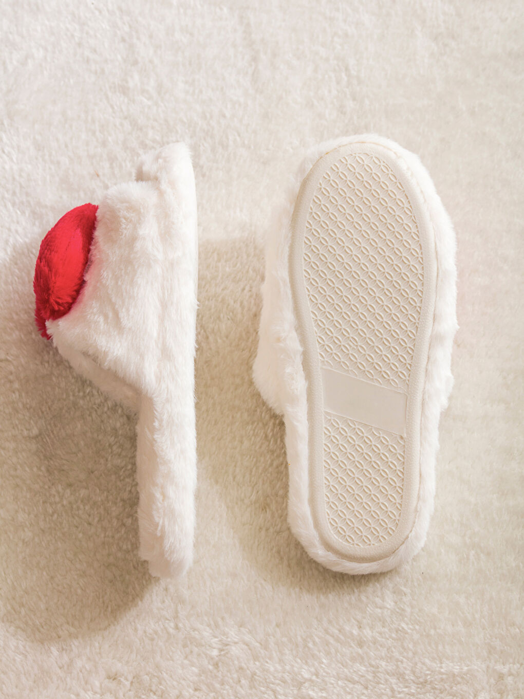 Chaussons de maison ROUGE Femme-3