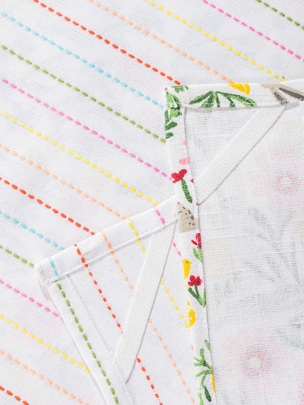 Karışık Çiçek Desenli Kurulama Bezi 2'li 40x50 cm-3