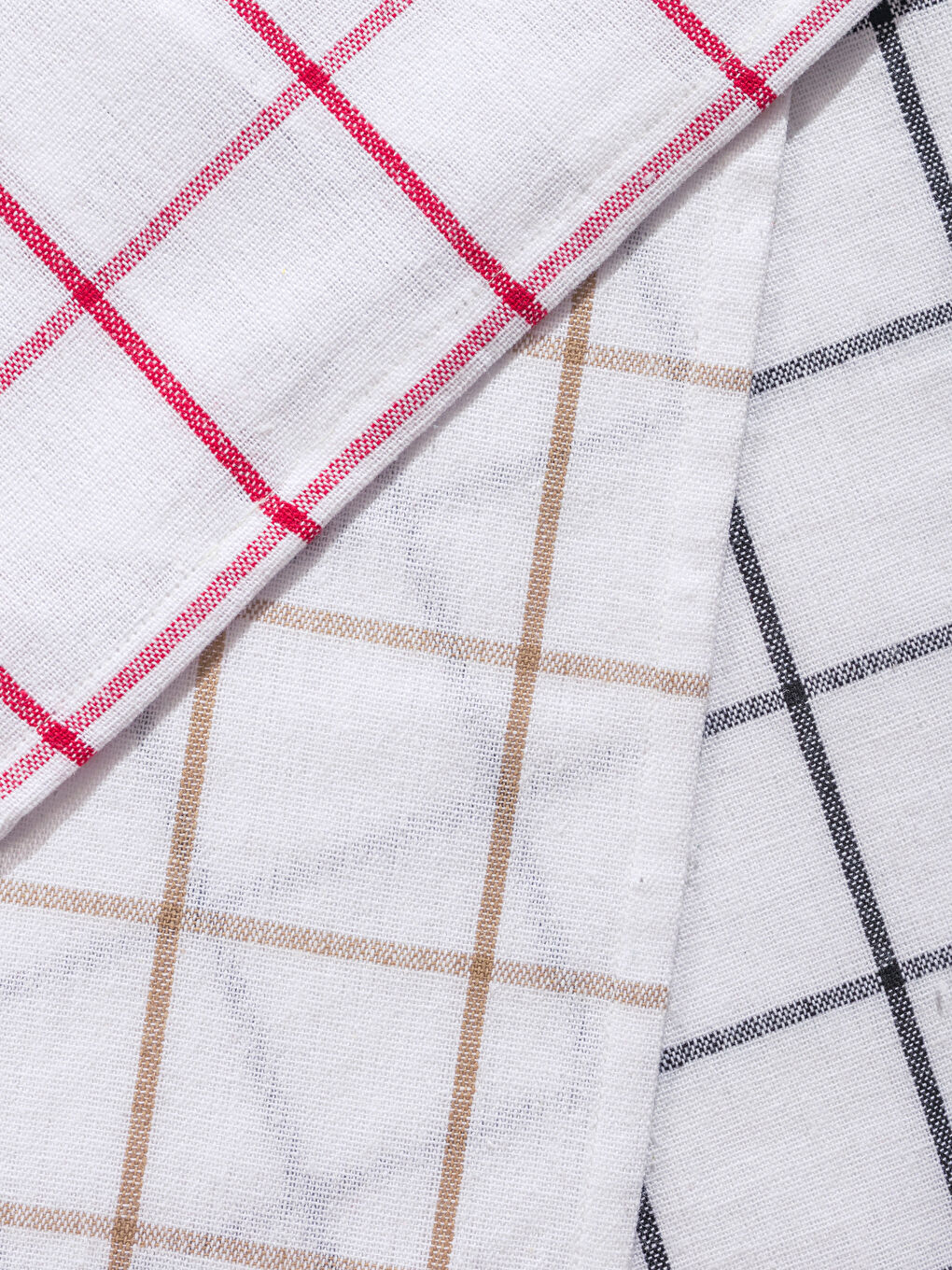 Karışık Ekose Desenli Kurulama Bezi 3'lü 40x50 cm-2