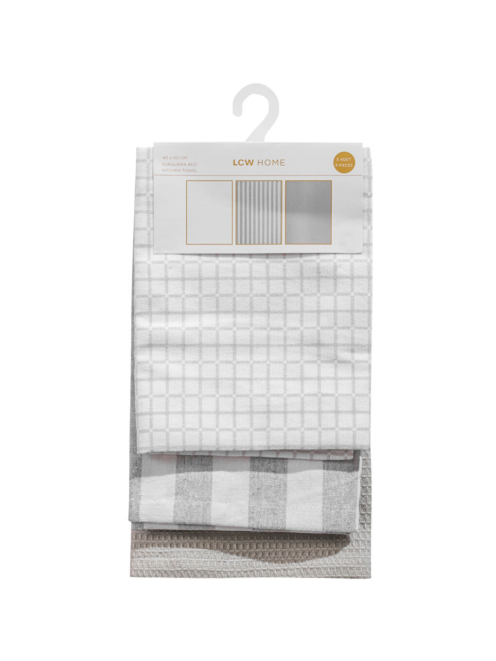 Karışık Kurulama Bezi 3'lü 40x50 cm-4