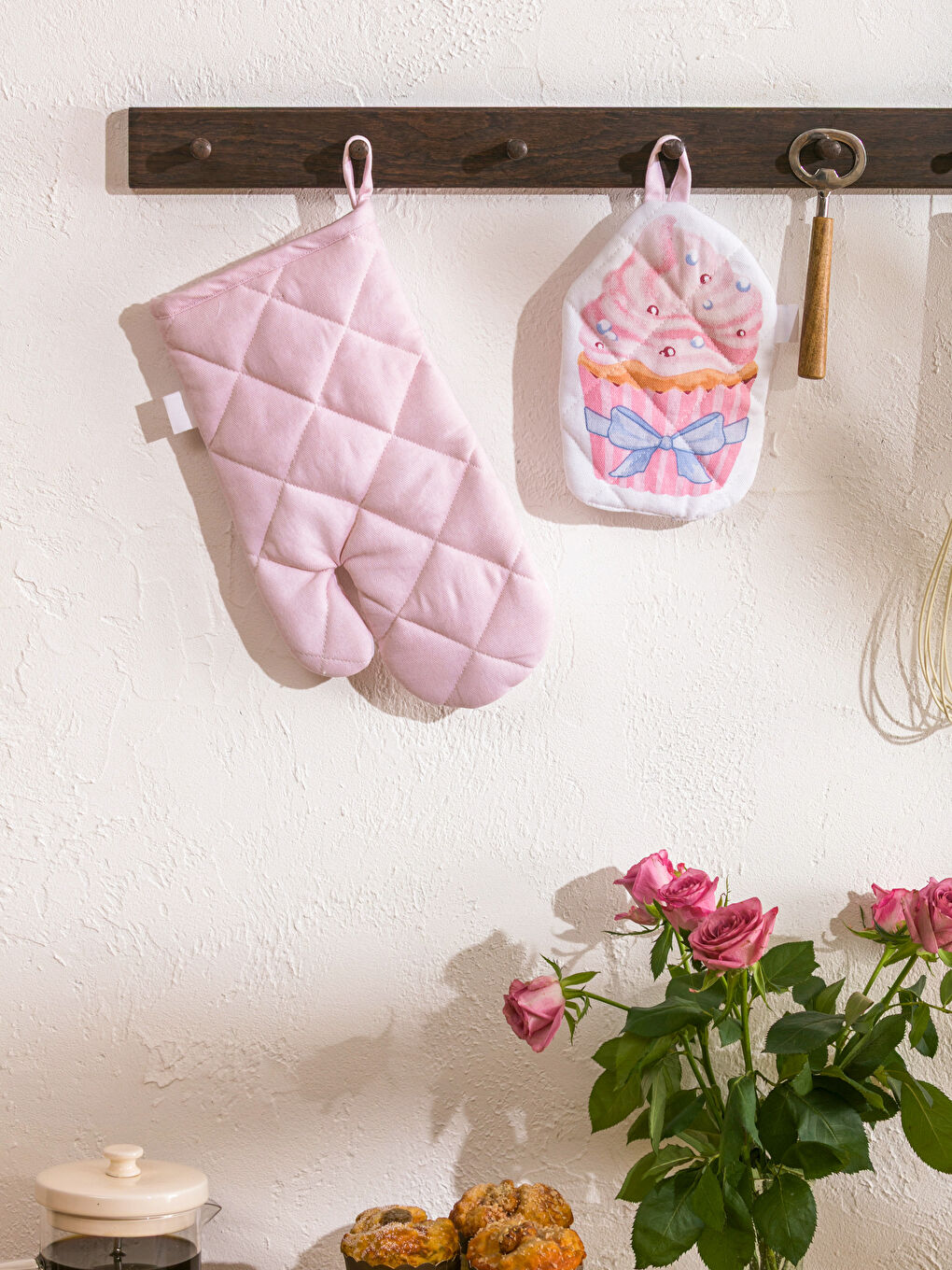 Karışık Baskılı Fırın Eldiveni ve Tutaç-2