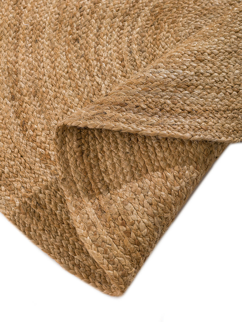 Kahverengi Hasır Yuvarlak Halı 90 cm-2