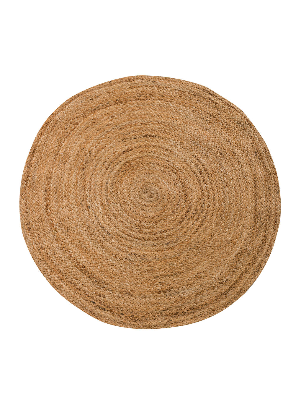 Kahverengi Hasır Yuvarlak Halı 90 cm-4