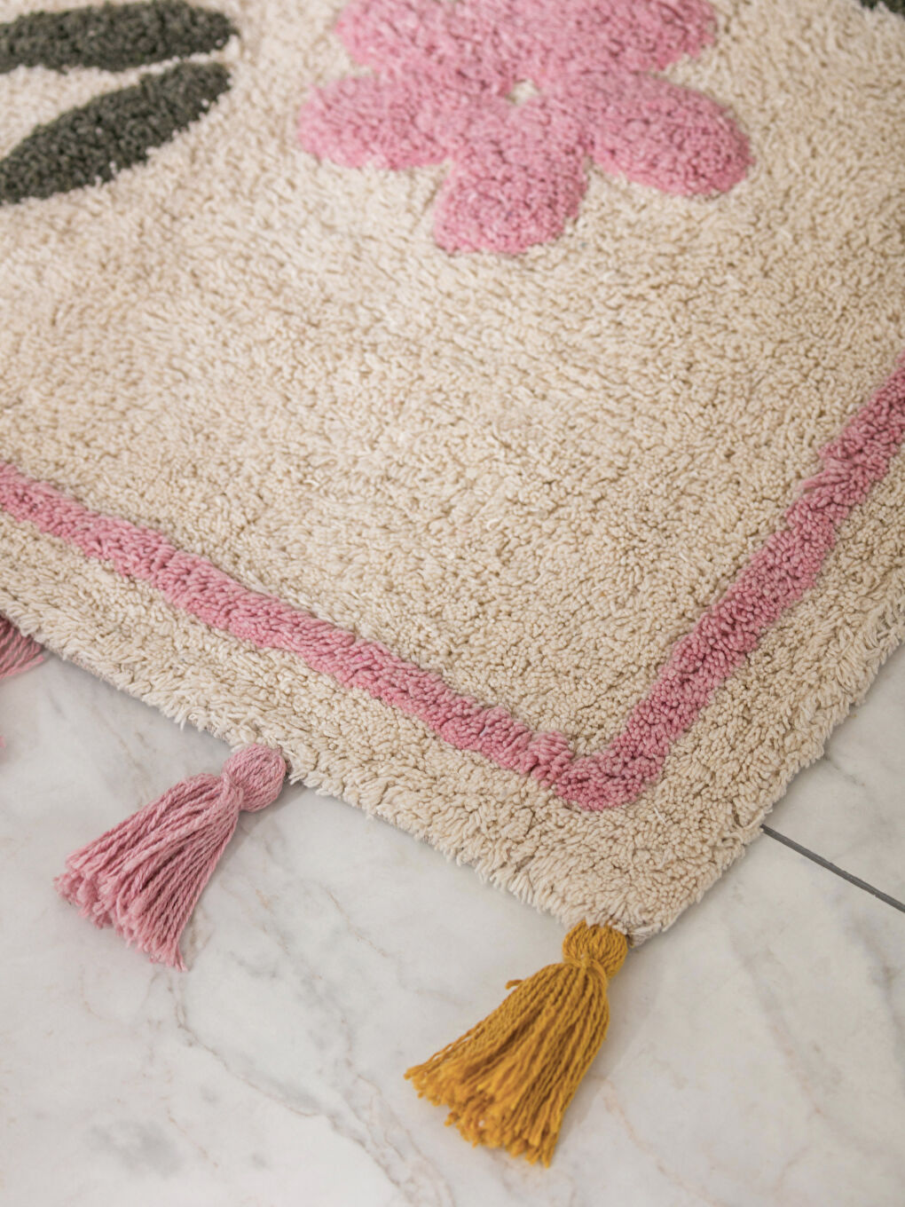 Karışık Püsküllü Banyo Paspası 50x80 cm-1