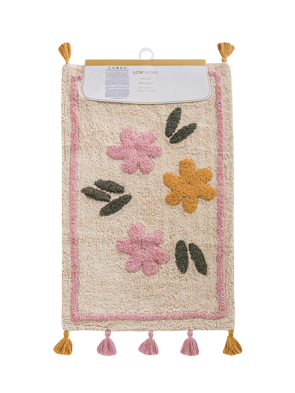 Karışık Püsküllü Banyo Paspası 50x80 cm-4