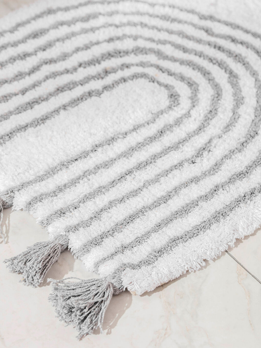 Karışık Püsküllü Banyo Paspası 50x80 cm-1