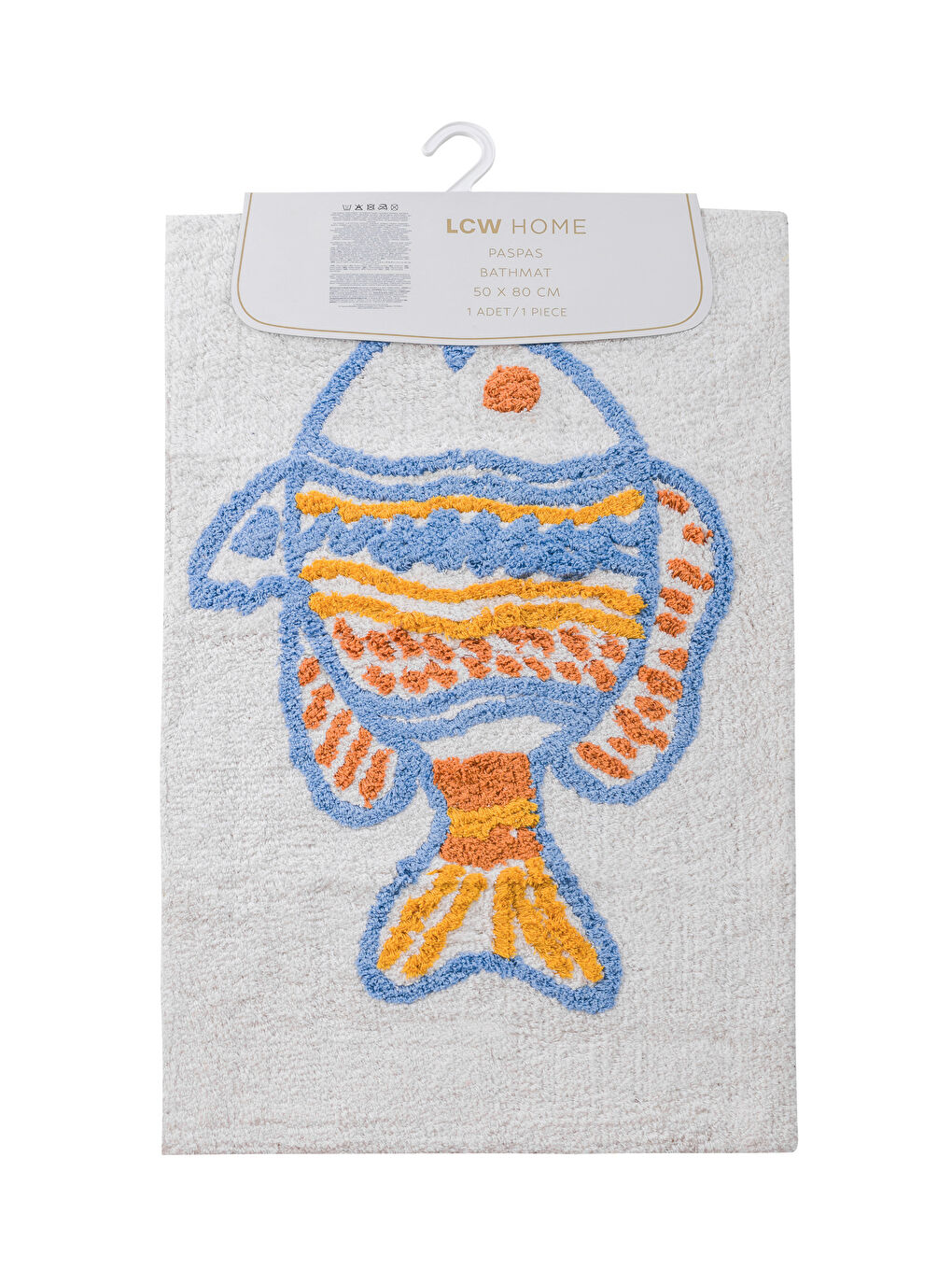 балық кестеленген жуынатын бөлмеге арналған төсеніш 50x80 см-4