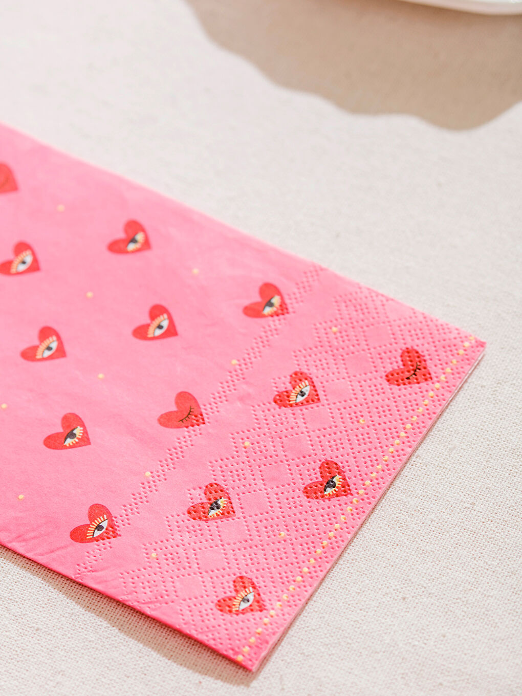 Karışık Kalp Baskılı Kağıt Peçete 20'li-2