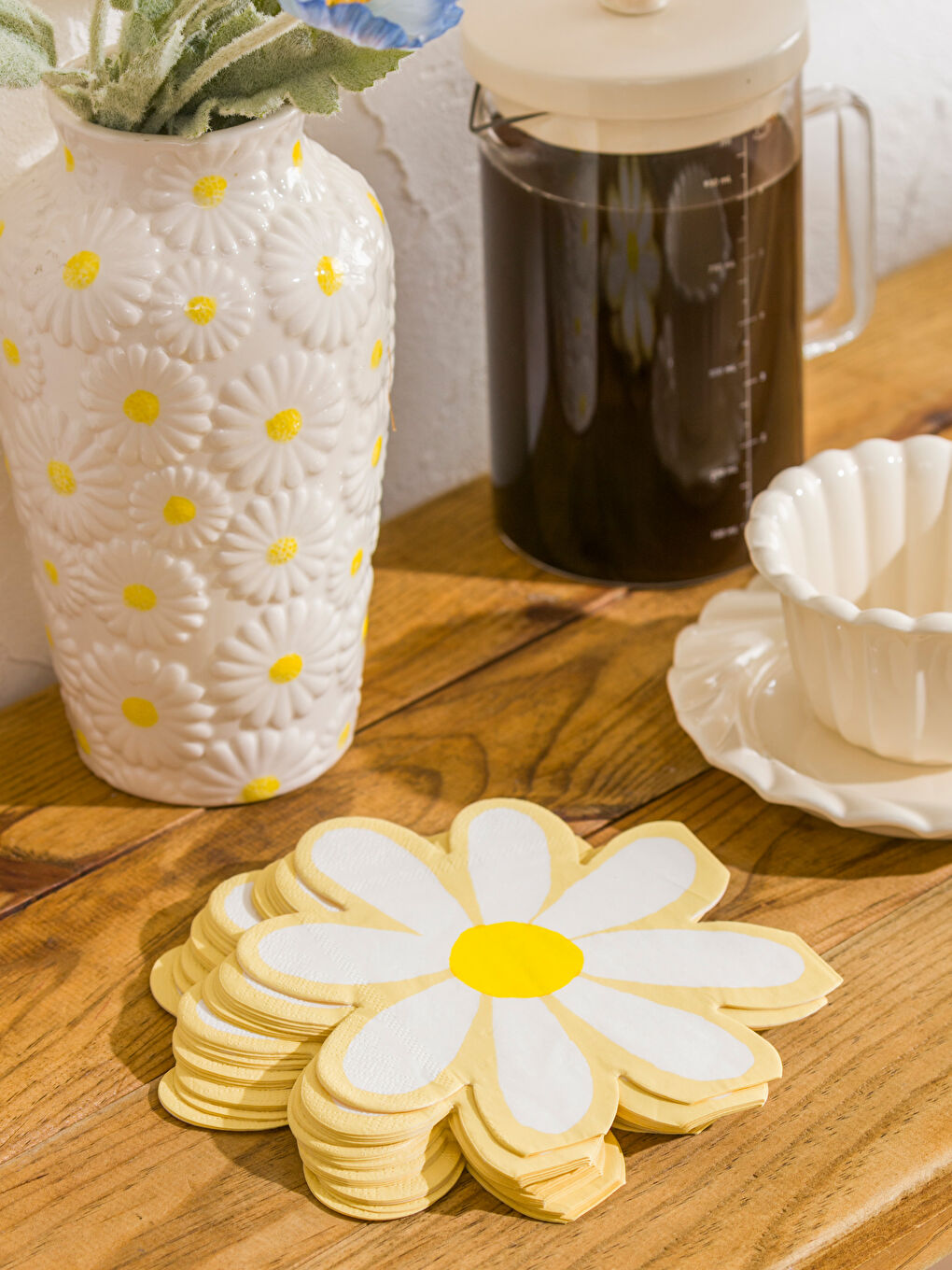 Karışık Çiçek Baskılı Kağıt Peçete 20'li-1