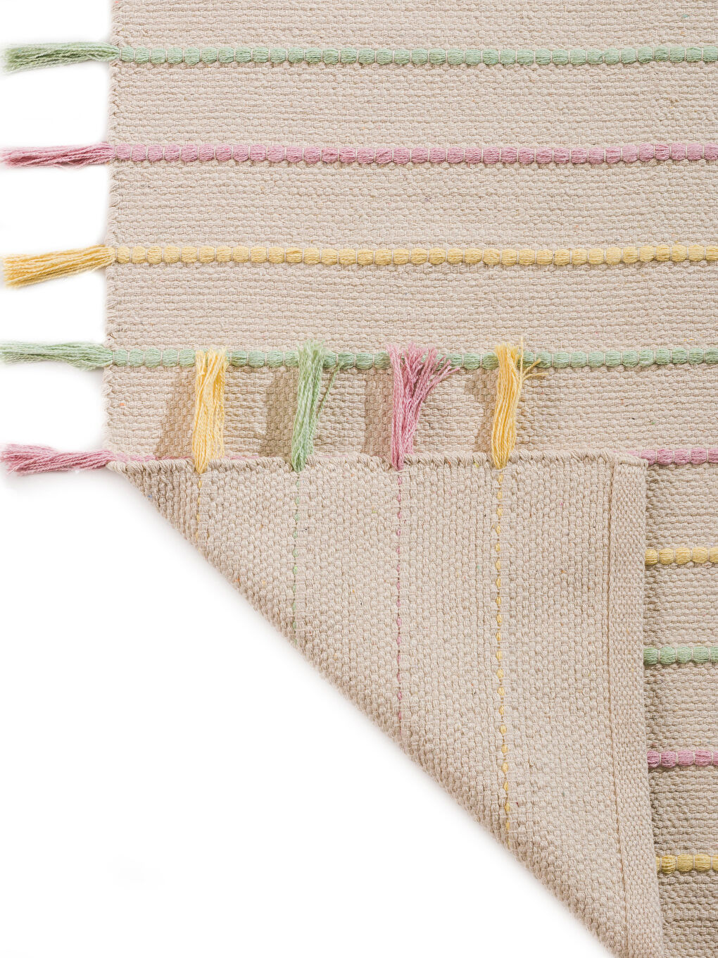 Karışık Püsküllü Halı 70x140 cm-2