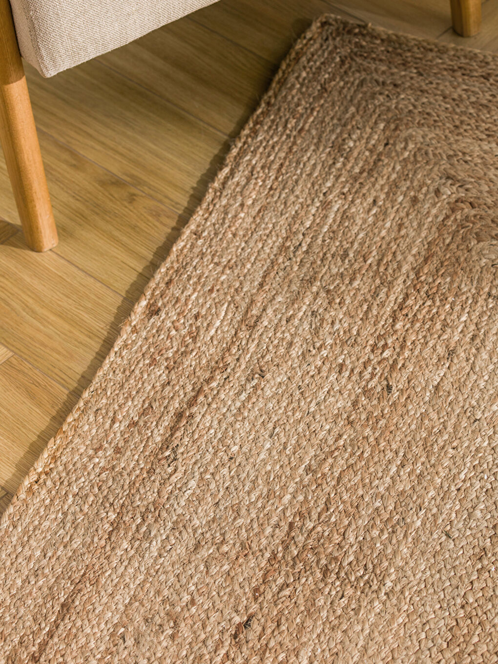 Kahverengi Örgü Desenli Halı 80x150 cm-1