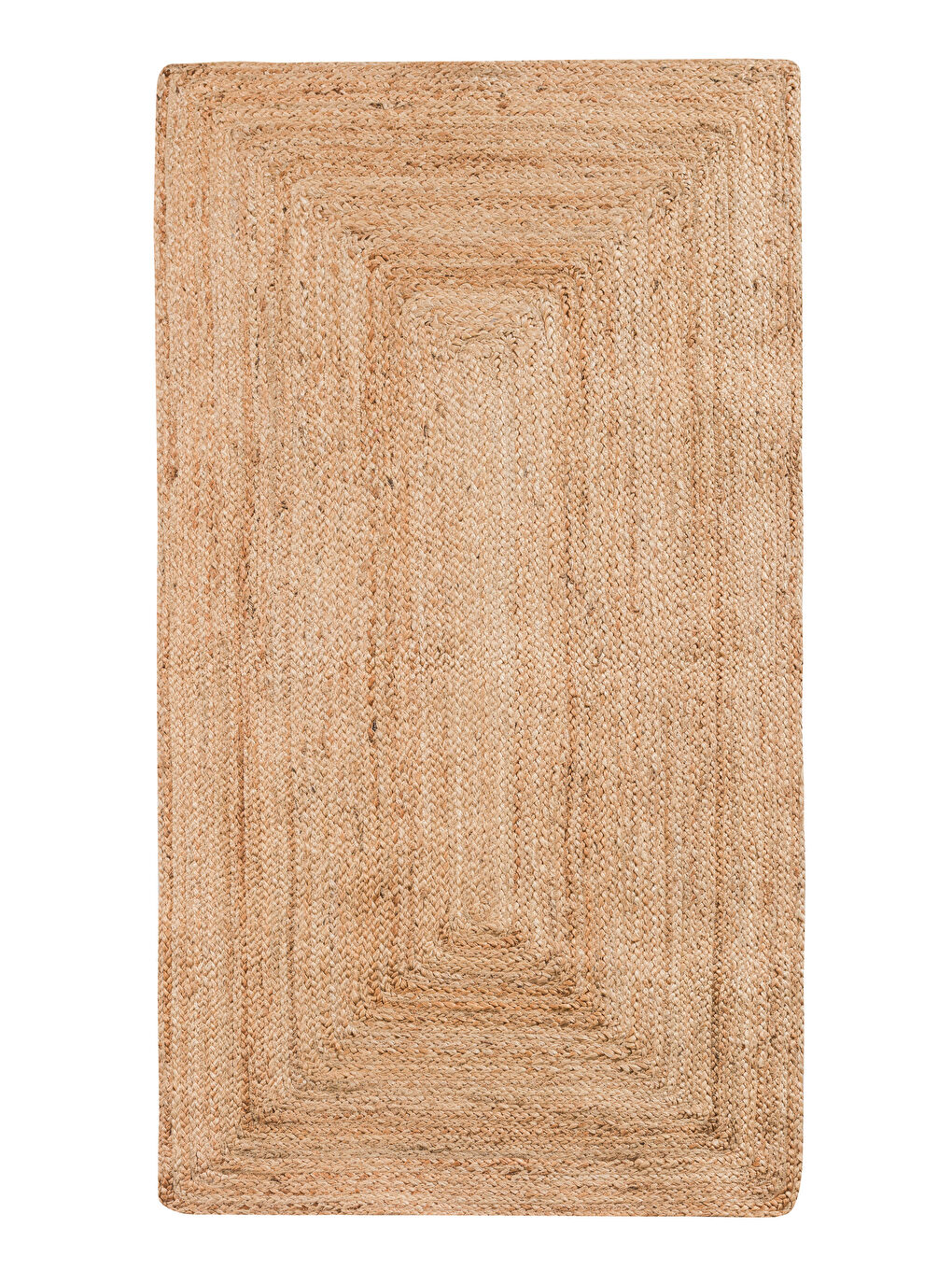 Kahverengi Örgü Desenli Halı 80x150 cm-5