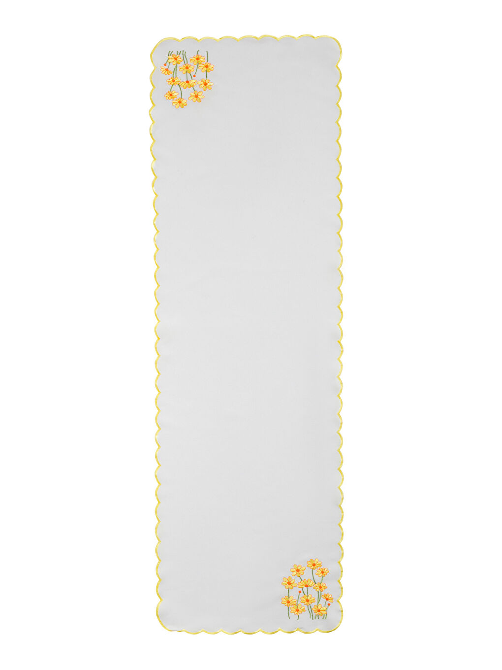 Floral Embroidered Runner 45x150 cm-4