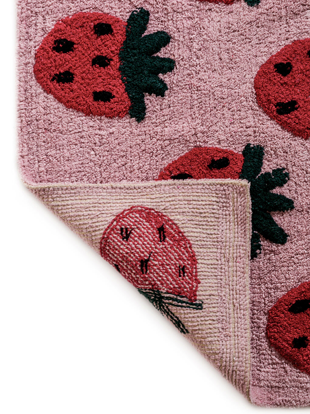 Strawberry Print Bath Mat 50x80 cm-2