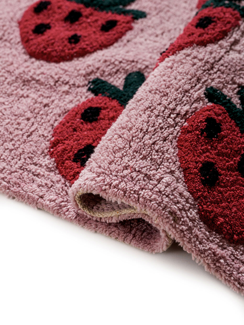Strawberry Print Bath Mat 50x80 cm-3