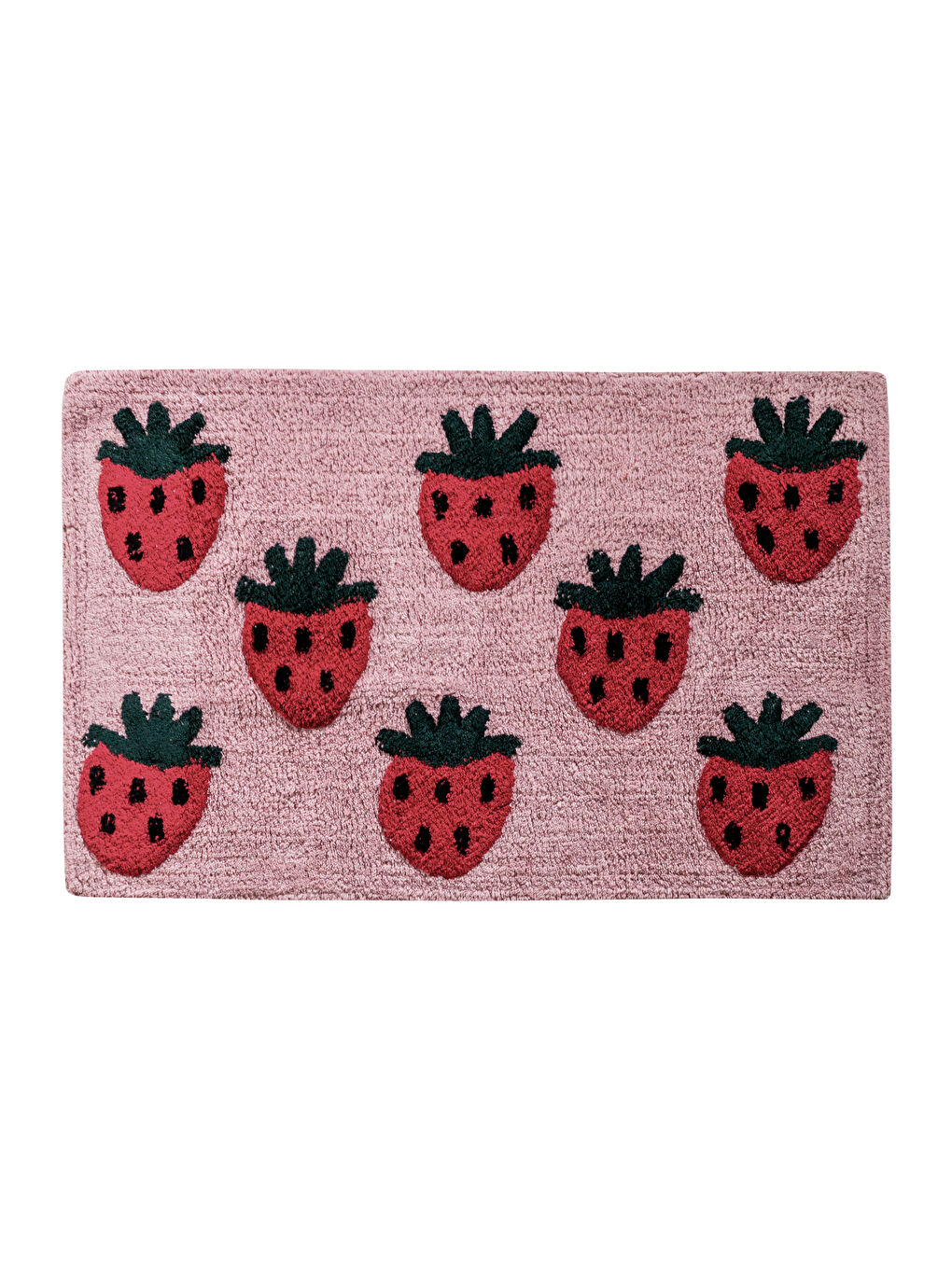 Strawberry Print Bath Mat 50x80 cm-5