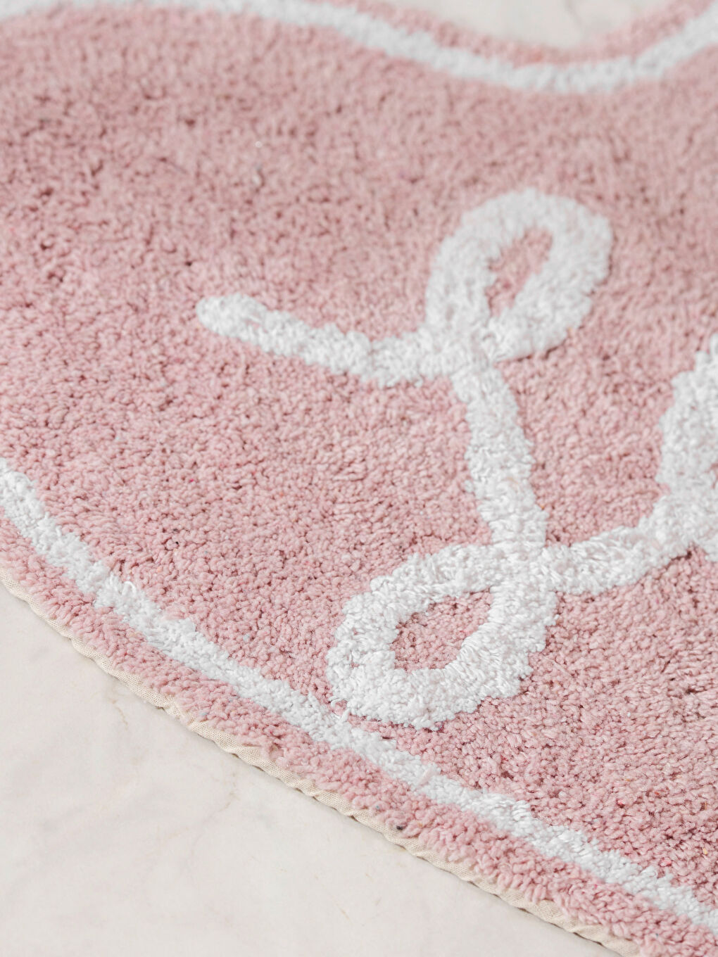 Karışık Kalp Figürlü Pelüş Banyo Paspası-1