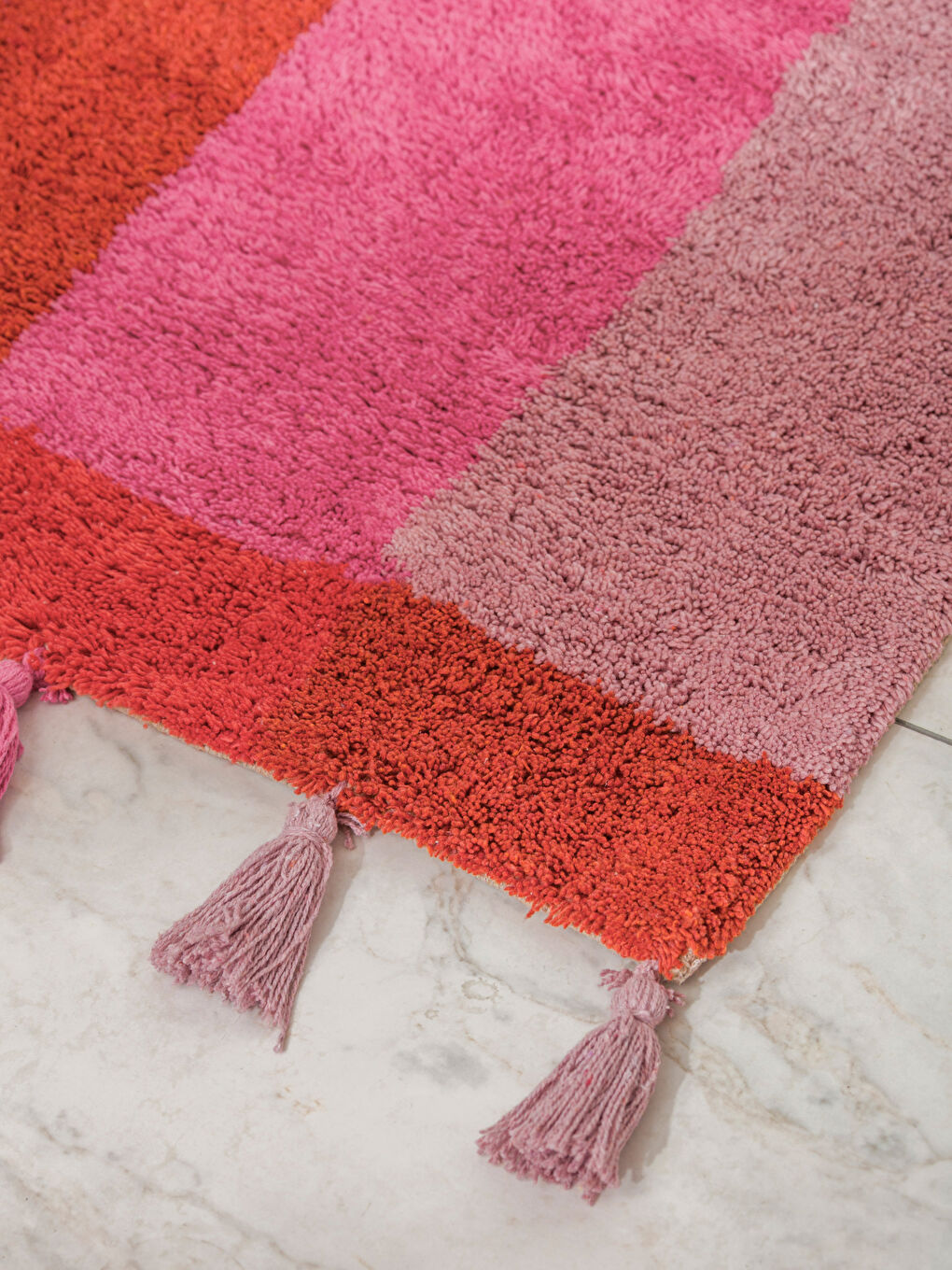 Karışık Püsküllü Banyo Paspası 50x80 cm-1