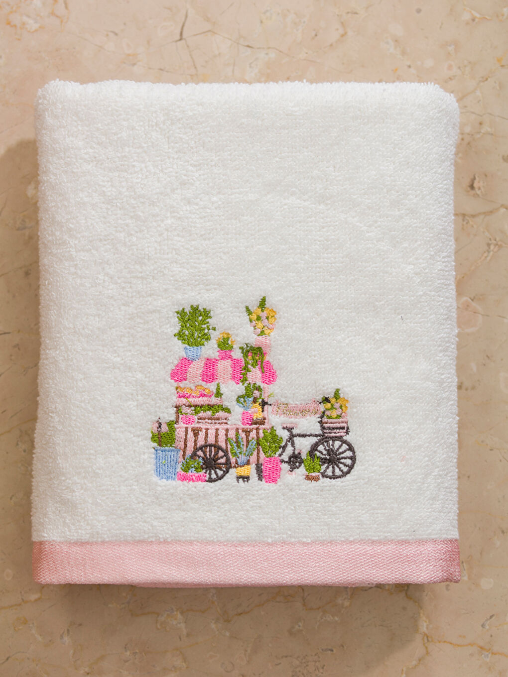 Embroidered Hand Towel 50x80 cm-2
