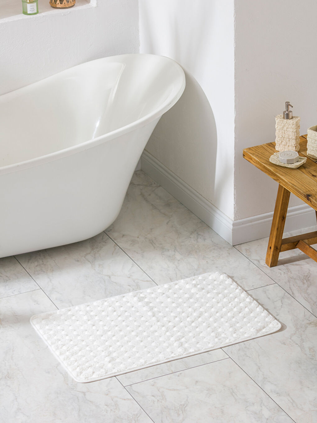 Plush Bath Mat 50x80 cm